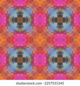 Diseño de patrones de mosaico mediterráneo sin fisuras, Diseño textil de repetición. Impresión de tejido