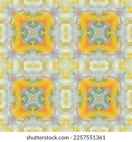 Diseño de patrones de mosaico mediterráneo sin fisuras, Diseño textil de repetición. Impresión de tejido