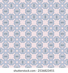 Mediterranean seamless pattern. Mandala Background. Talavera Tile Pattern Vector
