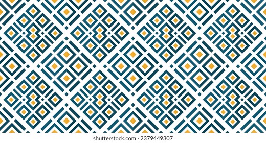 Mediterranean style ceramic tile pattern Ethnic folk ornament Colorful seamless geometric pattern Vintage oriental decorative elements background Hand drawn NOT AI