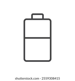 Medium battery icon Logo symbol outline set