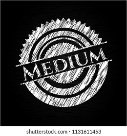 Medium with chalkboard texture
