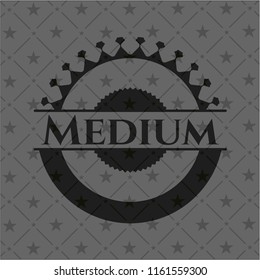 Medium dark badge