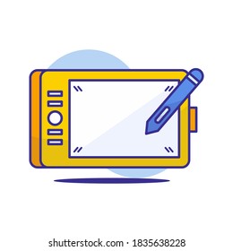 Medium drawing tablet pro flat icon. ready to use for website, mobile app, presentation and any other projects.