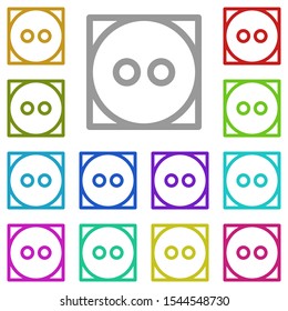 Medium, ellipse multi color icon. Simple thin line, outline vector of laundry icons for ui and ux, website or mobile application