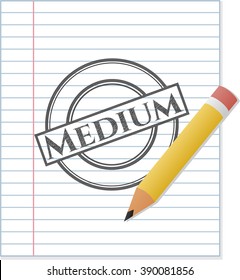 Mittleres Emblem aus Bleistift