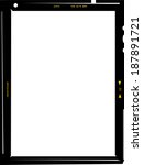 medium format negative photo frame, free copy space, isolated, vector illustration