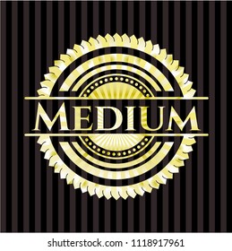 Medium gold emblem or badge