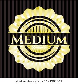 Medium golden emblem or badge