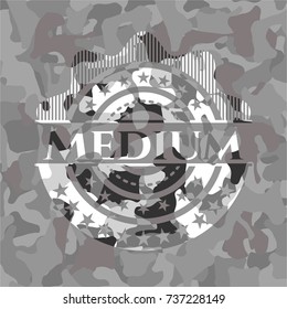 Medium grey camouflage emblem