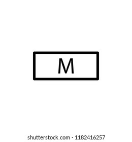 medium icon. Element of laundry icon for mobile concept and web apps. Thin line medium icon can be used for web and mobile