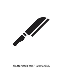 Mittelmesser-Vektorgrafik mit ausgefülltem Symbol