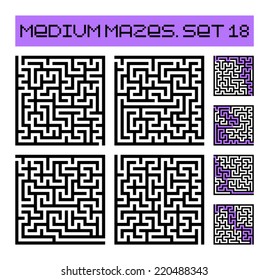 medium mazes set 18