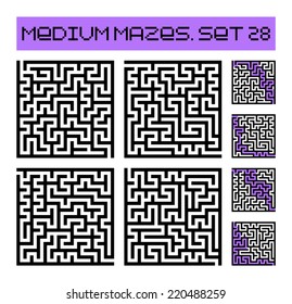 medium mazes set 28