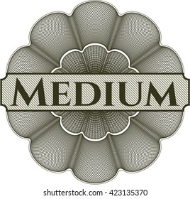 Medium money style rosette