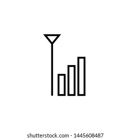 medium phone signal indicator icon