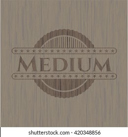 Medium realistic wood emblem