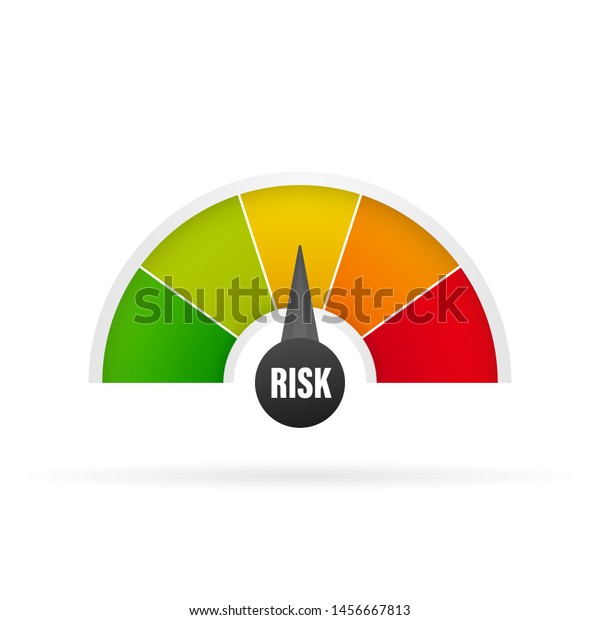 Medium Risk Speedometer. Risk control\
concept presentation.