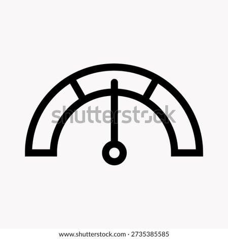Medium risk status compliance icon for client profile caution and AML evaluation in financial verification systems rounded outline editable stroke vector.