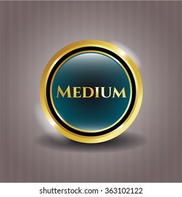 Emblema brillante medio