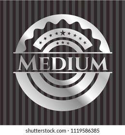 Medium silver badge or emblem