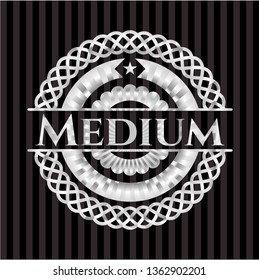 Medium silver emblem or badge