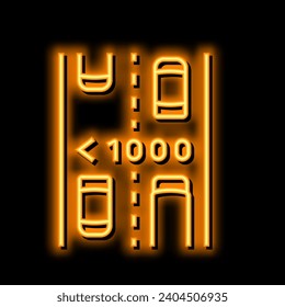 medium traffic road neon light sign vector. medium traffic road illustration
