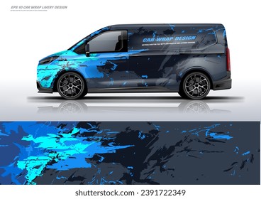 medium van wrap livery design. universal design for van decal and sticker design