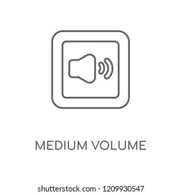 Medium Volume linear icon. Medium Volume concept stroke symbol design. Thin graphic elements vector illustration, outline pattern on a white background, eps 10.