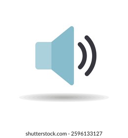Medium volume sound music vector icon. Graph symbol for music and sound web site and apps design, logo, app, UI