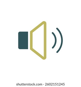 Medium volume sound music vector icon. Graph symbol for music and sound web site and apps design, logo, app, UI