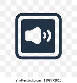 Medium Volume vector icon isolated on transparent background, Medium Volume transparency concept can be used web and mobile