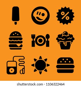 medium, winter, classic, frozen, nobody and gadget icon vector set. Flat vector design with filled icons. Designed for web and software interfaces