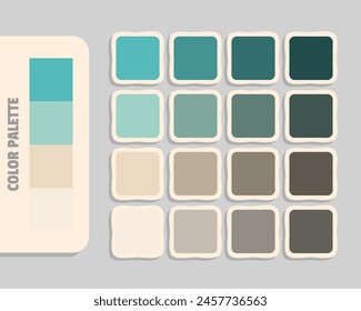 mediumaquamarine lightsteelblue wheat antiquewhite color palette, colour matching, rgb colors, harmonious colours catalog sample, design and edit idea