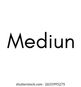 mediun text for T-shirt print and other use on white background.