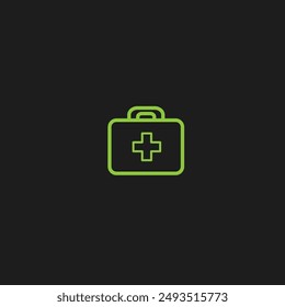 Medkit icon flat vector design