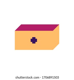 Medkit icon in trendy flat style isolated on background