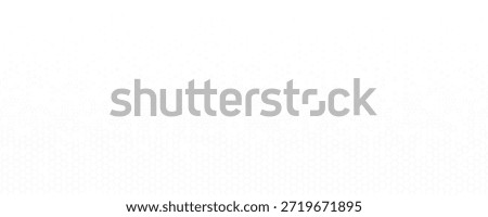 Medtech Biotech Background Pattern Texture, Subtle Hexagon Halftone Fade With Large Copy Space, Clean White Tech BG Backdrop Wallpaper For Reports, UI, And Presentations. Vector Illustration