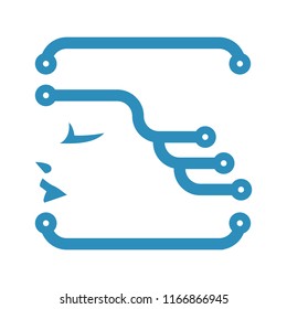 Medusa Data logo icon vector