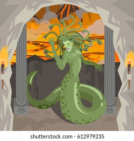 medusa gorgon monster lair