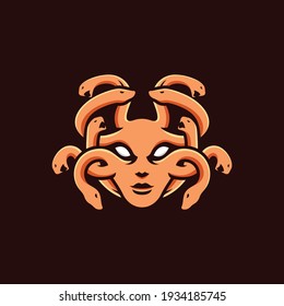 Medusa Head Creative Logo Design