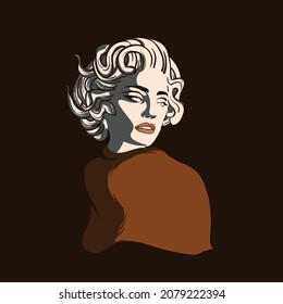 medusa head style illustration vector