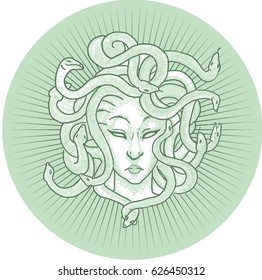 medusa head vector 