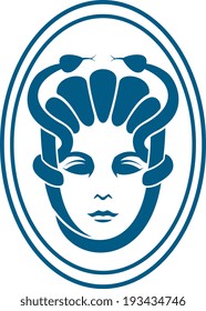 Medusa icon. EPS 10