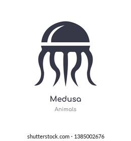 medusa icon. isolated medusa icon vector illustration from animals collection. editable sing symbol can be use for web site and mobile app