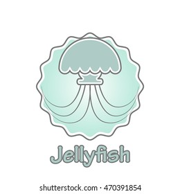 Medusa. Jellyfish. Logo
