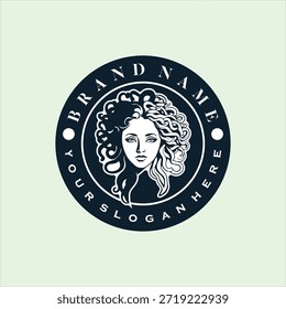 Medusa logo elemento de diseño Vector Plantilla