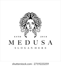 Medusa logo elemento de diseño Vector Plantilla