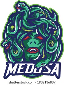 Medusa Mascot Logo Concept Idea