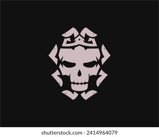 medusa skull logo,unique and creative